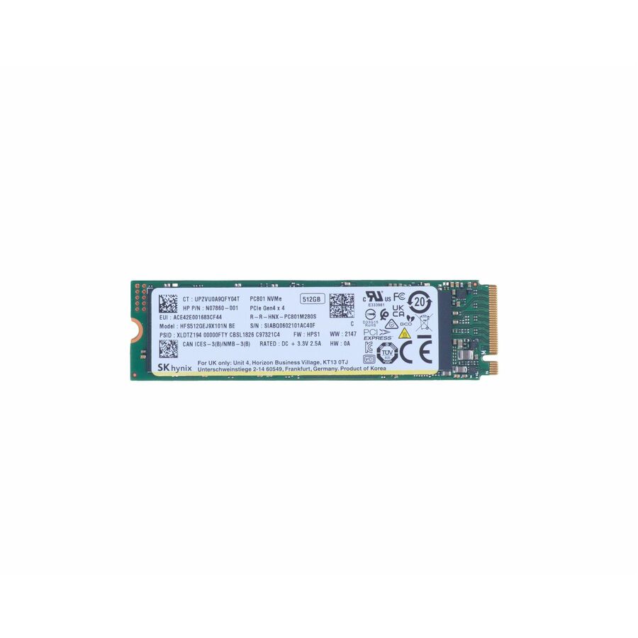 HP 512 GB Solid State Drive - M.2 2280 Internal - PCI Express NVMe (PCI Express NVMe 4.0 x4)