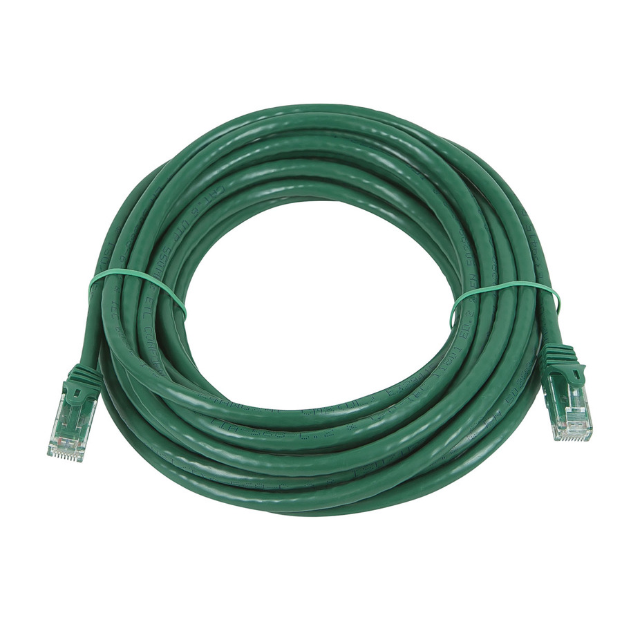 Monoprice FLEXboot Series Cat5e 24AWG UTP Ethernet Network Patch Cable, 30ft Green