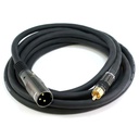Monoprice 10ft Premier Series XLR Male to RCA Male 16AWG Cable (Gold Plated)