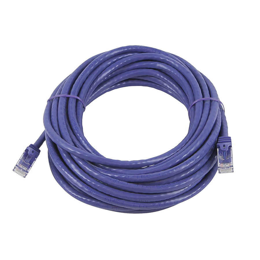 Monoprice FLEXboot Series Cat5e 24AWG UTP Ethernet Network Patch Cable, 30ft Purple
