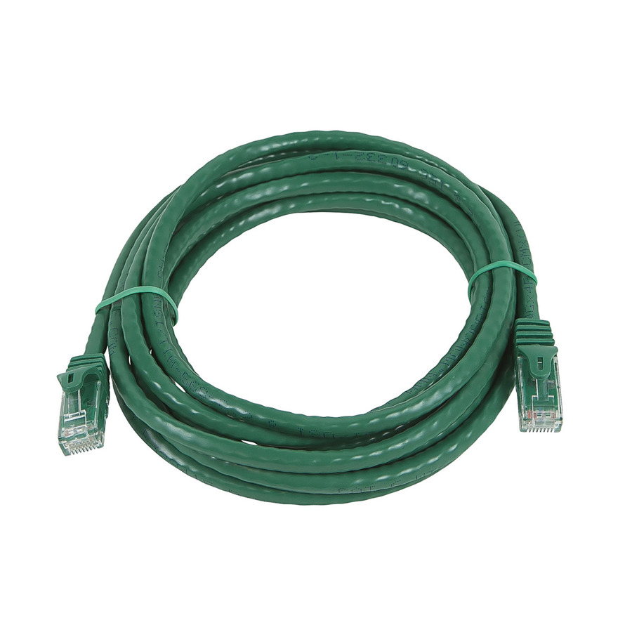 Monoprice FLEXboot Series Cat5e 24AWG UTP Ethernet Network Patch Cable, 14ft Green