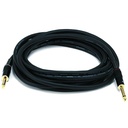 Monoprice 15ft Premier Series 1/4-inch (TS) Male to Male 16AWG Audio Cable (Gold Plated)