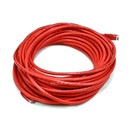 Monoprice 50FT 24AWG Cat6 550MHz UTP Ethernet Bare Copper Network Cable - Red