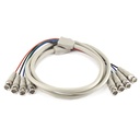 Monoprice 4 BNC Male/4 BNC Male - 6ft
