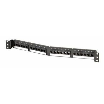 Ortronics TechChoice Angled Patch Panel Category 5e 24 Port
