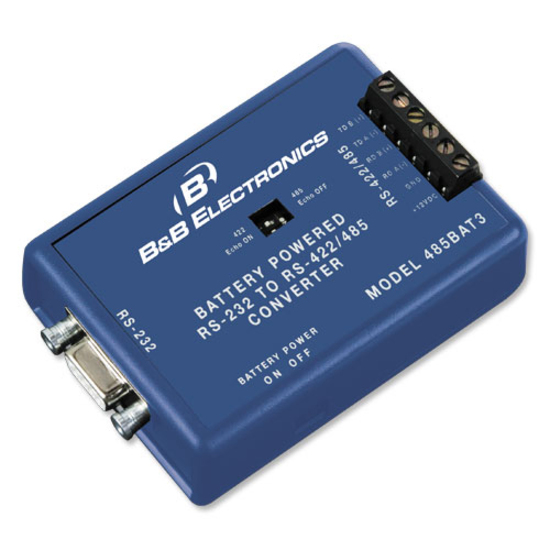 B+B SmartWorx Battery Powered RS-232 to RS-422/485 Converter