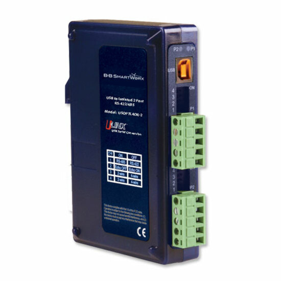B+B SmartWorx Isolated USB to RS-422/485 Converter