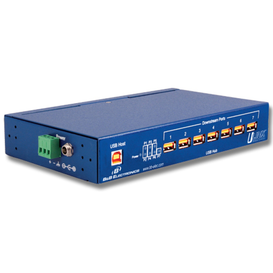 B&B 7 PORT UP/DOWN ISOLATED USB HUB - 4KV