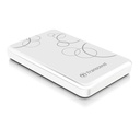 Transcend StoreJet 25A3 1 TB Portable Rugged Hard Drive - 2.5" External - SATA - White