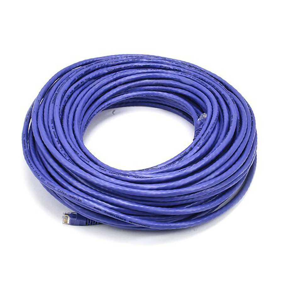 Monoprice Cat5e 24AWG UTP Ethernet Network Patch Cable, 100ft Purple