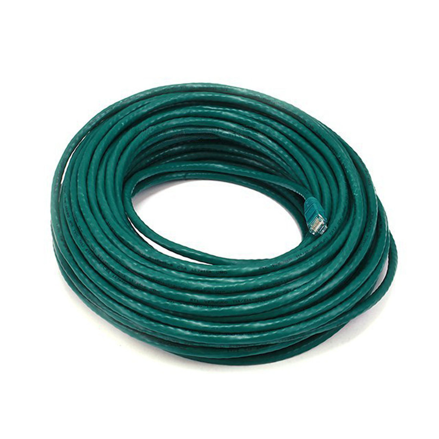 Monoprice Cat5e 24AWG UTP Ethernet Network Patch Cable, 100ft Green