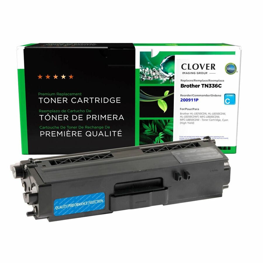 Clover Imaging Remanufactured High Yield Cyan Toner Cartridge for Brother TN336