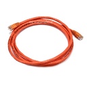 Monoprice 7ft 24AWG Cat6 500MHz Crossover Bare Copper Ethernet Network Cable - Orange