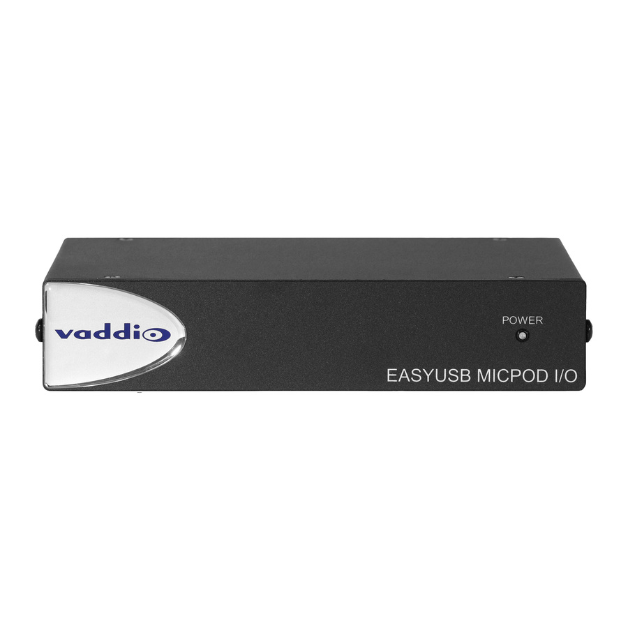 Vaddio Easy USB MicPOD I/O Four-Channel Microphone Interface