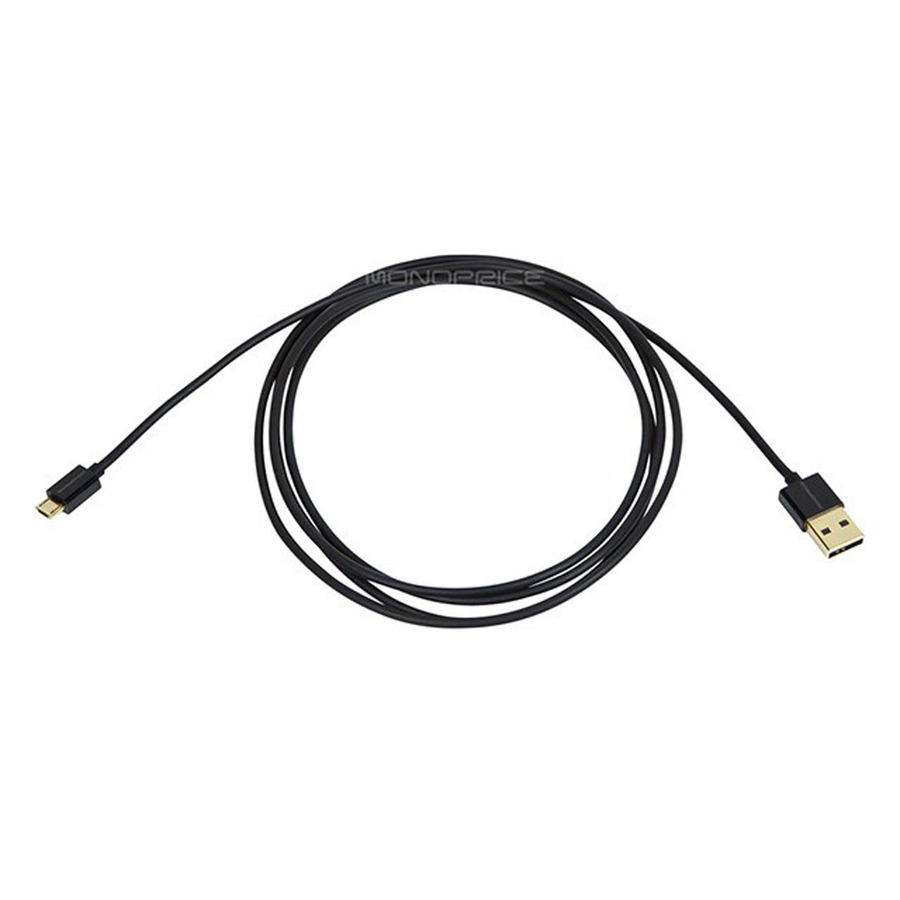 Monoprice Premium USB to Micro USB Charge & Sync Cable 6ft- Black