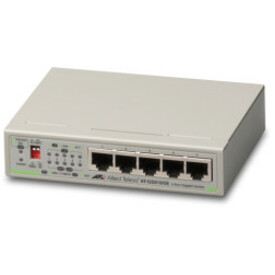 Allied Telesis 5-port 10/100/1000T Unmanaged Switch with External PSU