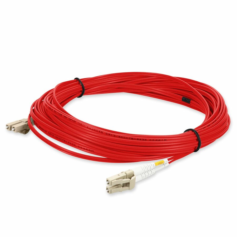 AddOn 3m LC to LC Red OM2 Duplex OFNR (Riser-Rated) TAA Fiber Patch Cable