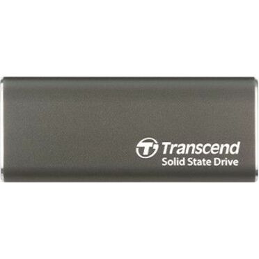 Transcend ESD265C 1 TB Portable Rugged Solid State Drive - External - Iron Gray