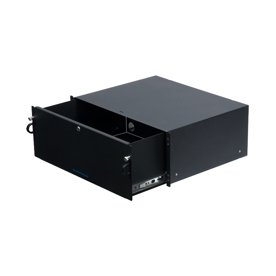 Rack Solutions 4U Lockable Rackmount Drawers 14in (D)