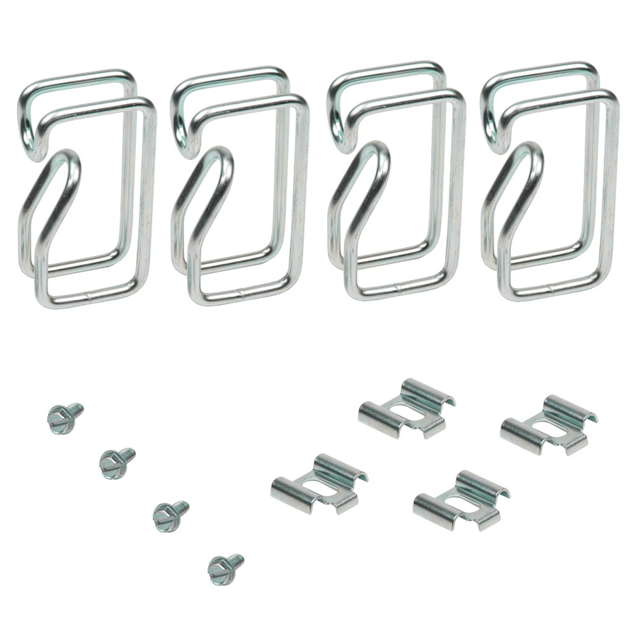 Rack Solutions Metal D-Ring Cable Clips 4-Pack