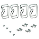 Rack Solutions Metal D-Ring Cable Clips 4-Pack