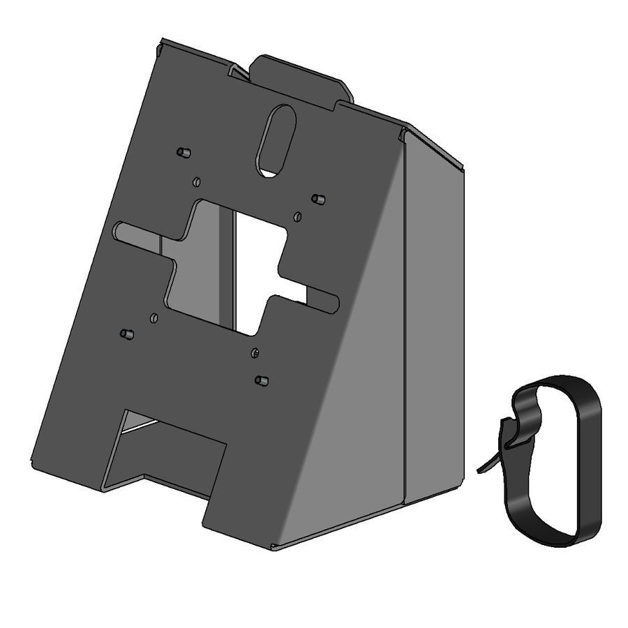 SpacePole Wall Mount for POS Terminal - Black