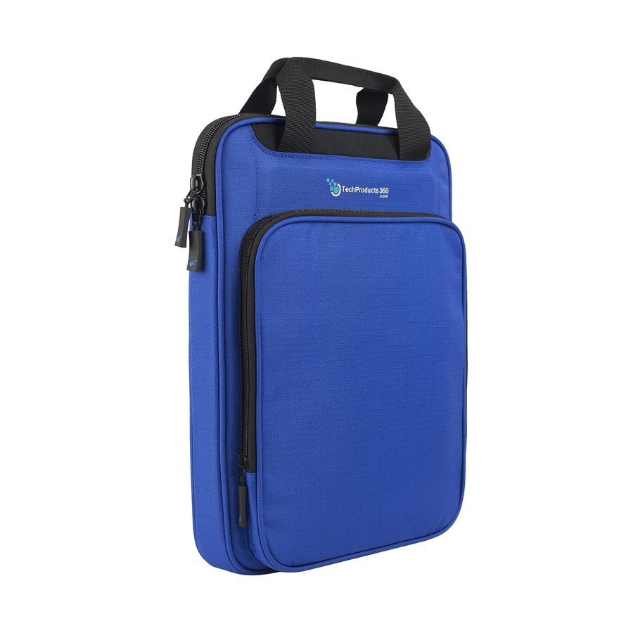 TechProducts360 Vertical Vault Carrying Case for 13" Notebook - Blue
