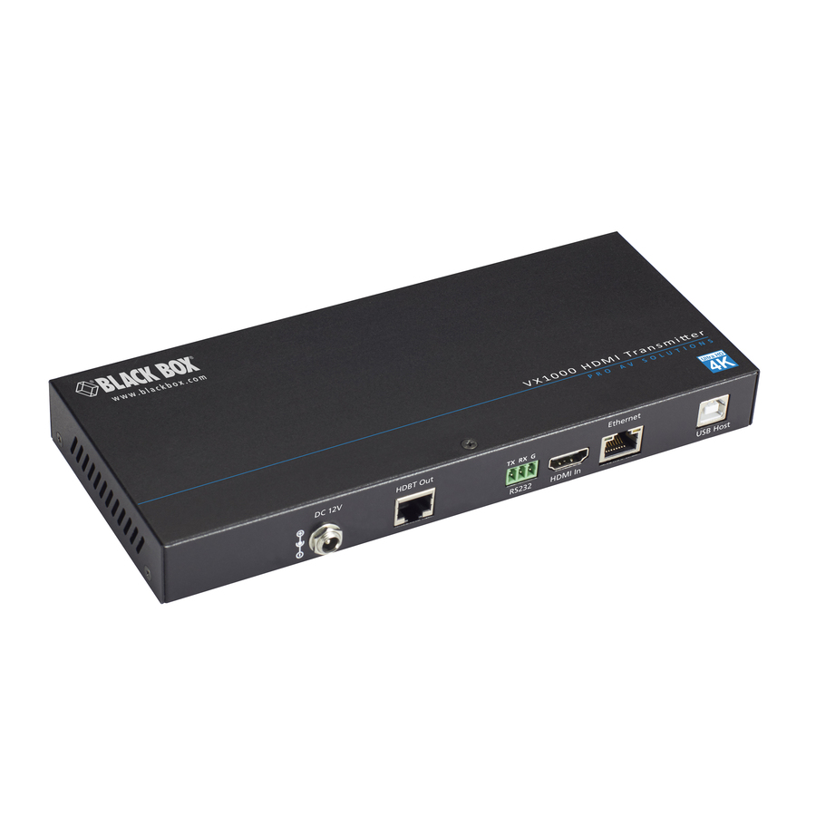 Black Box VX1000 Series HDMI Extender Transmitter - 4K, CATx, USB