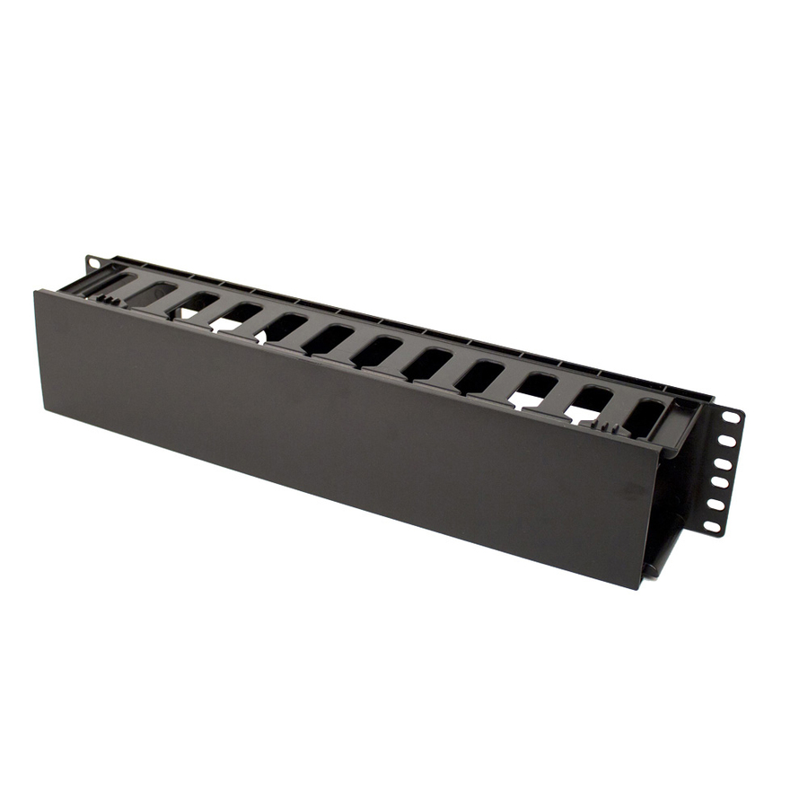 Rack Solutions 2U Horizontal Plastic Cable Duct With Cover (3.5in Deep)