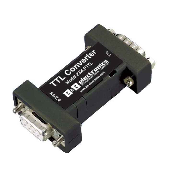 B+B SmartWorx Serial RS-232 DB9 Female To TTL DB9 Male Port Powered Converter