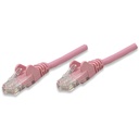 Intellinet Network Solutions Cat5e UTP Network Patch Cable, 50 ft (15.0 m), Pink