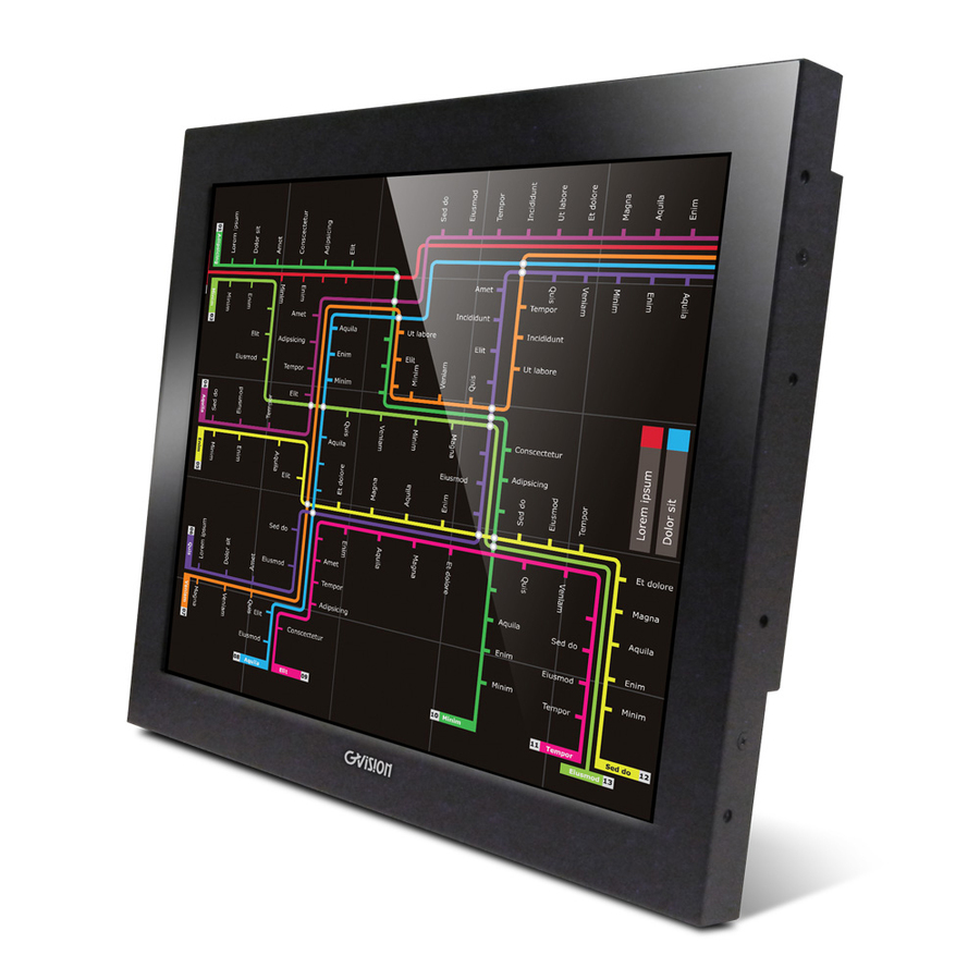 GVision O15AX-CV-45P0 15" Class Open-frame LCD Touchscreen Monitor