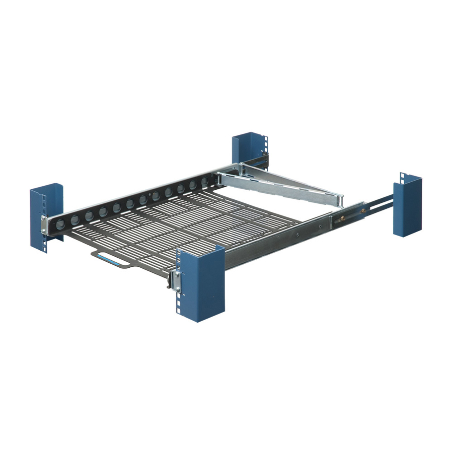 Rack Solutions 1U Dry Sliding Computer Shelf with Cable Management Arm