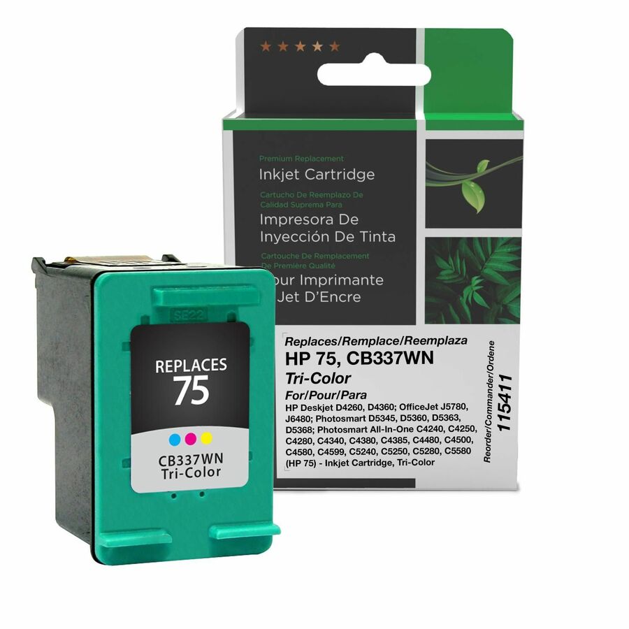 Clover Imaging Remanufactured Tri-Color Ink Cartridge for HP 75 (CB337WN)