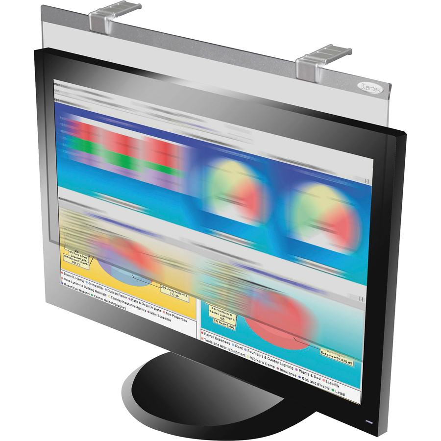 Kantek LCD Protect Privacy/Anti-Glare Filter Silver