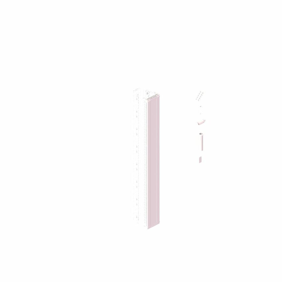 Ortronics MM20 Vertical Cable Manager with Door, 10" Wide, for 8 ft (51U) Rack, White