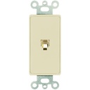On-Q 3 Phone Line (6P6C) Decorator Strap, White (M10)