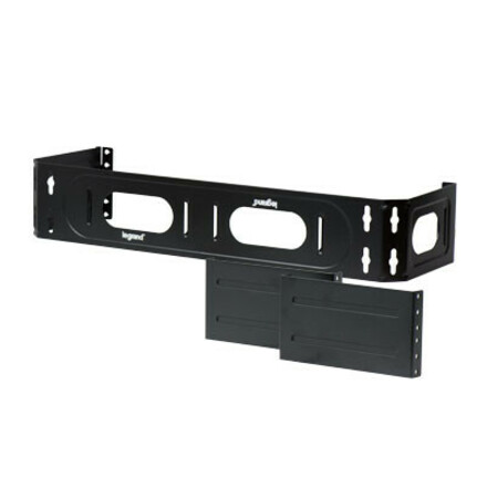 On-Q 19" 2U Hinged Wall-Mount Bracket with Switch Extenders