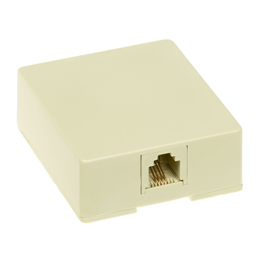 Pass & Seymour Surface mount modular RJ11 Telephone Jack