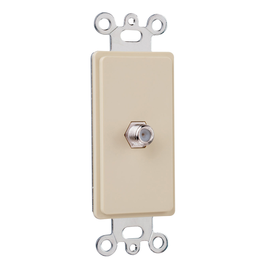 On-Q 1GHz F-Coupler Decorator Strap, Ivory (M10)