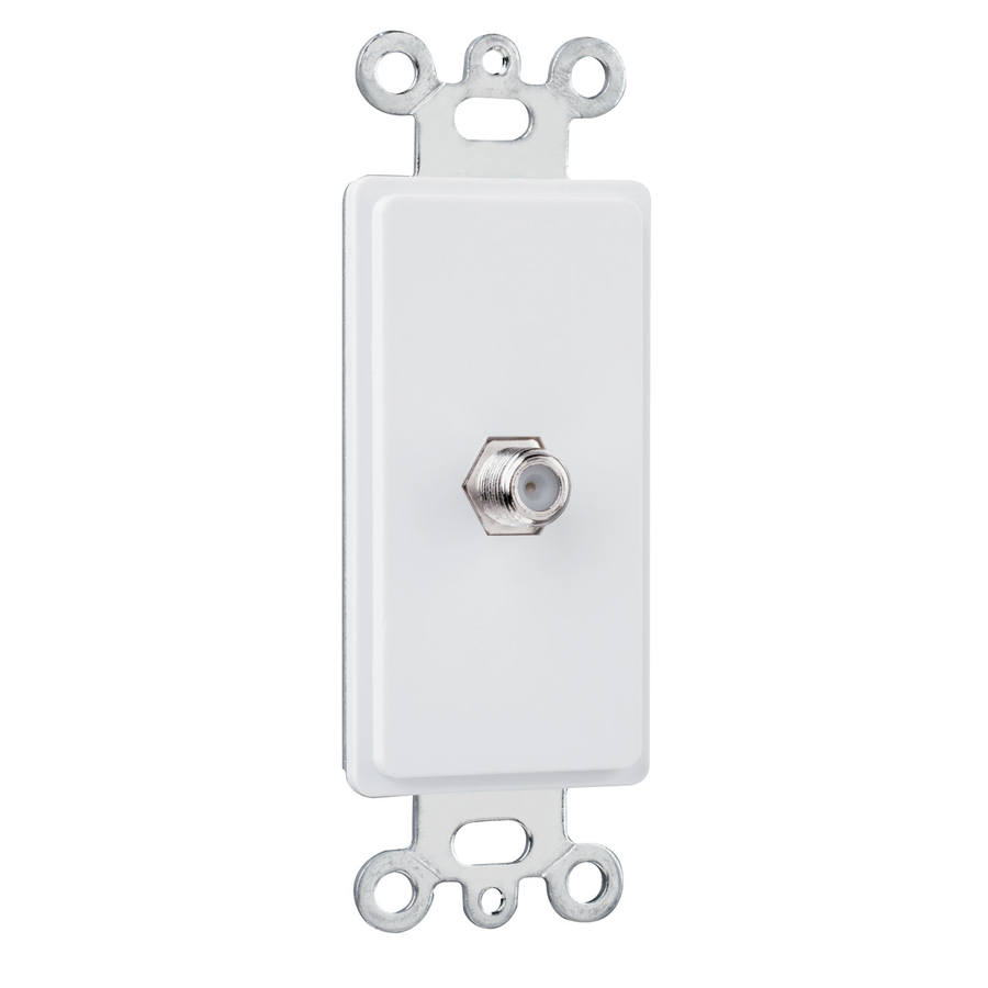 On-Q 1GHz F-Coupler Decorator Strap, White (M10)