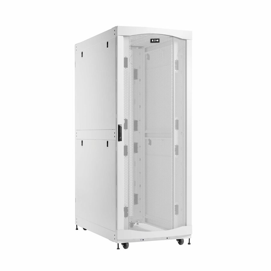 Eaton SmartRack 45U Extra-Deep Extra-Wide Heavy-Duty Rack Enclosure Cabinet for AI Servers, White