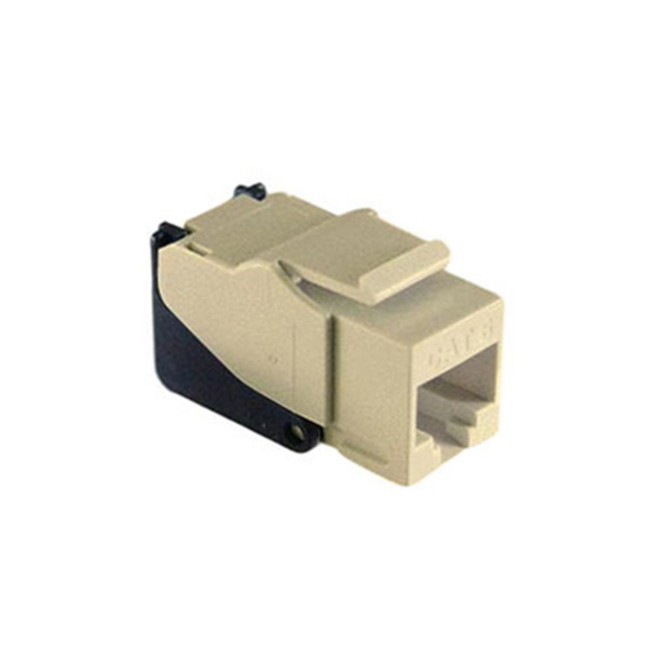 On-Q Snap & Go Cat 6 RJ45 T568-A/B Keystone Connector, Light Almond (M20)