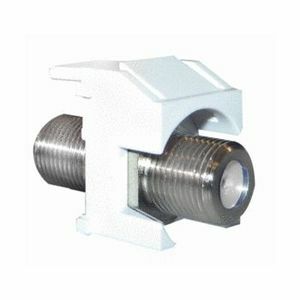 On-Q F-Connector Standard Keystone Insert, Brown