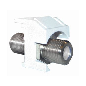 On-Q F-Connector Standard Keystone Insert, Black