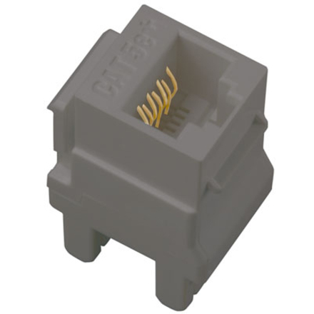 On-Q RJ45 Cat 5e Keystone Insert, Magnesium