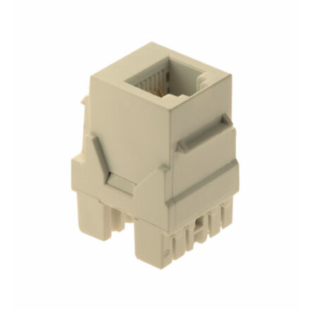 On-Q RJ25 (6P6C) Connector, Light Almond (M20)