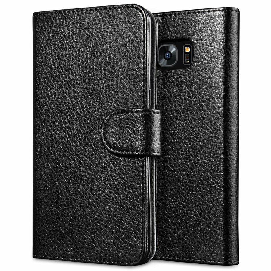 SUP LeatherBook Carrying Case (Wallet) Smartphone - Black