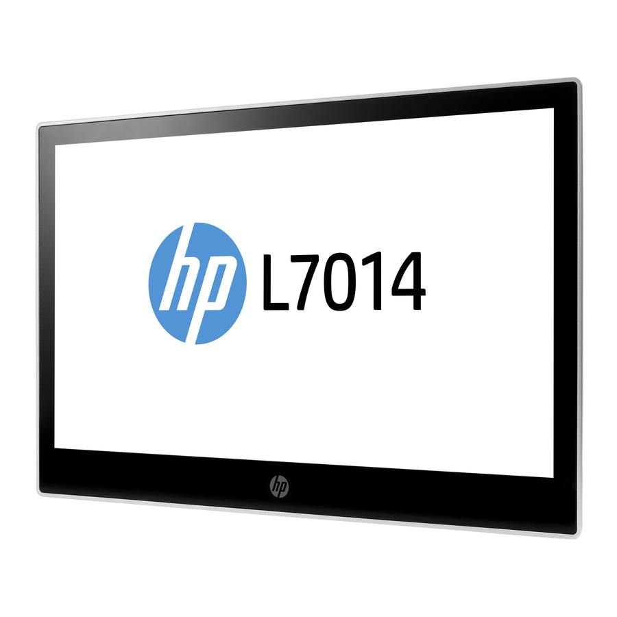 HP L7014 14" Class WXGA LCD Monitor - 16:9 - Black, Asteroid