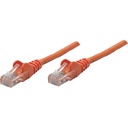 Intellinet Network Solutions Cat5e UTP Network Patch Cable, 50 ft (15.0 m), Orange